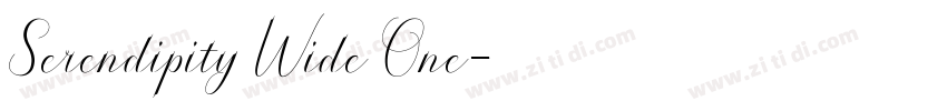 Serendipity Wide One字体转换